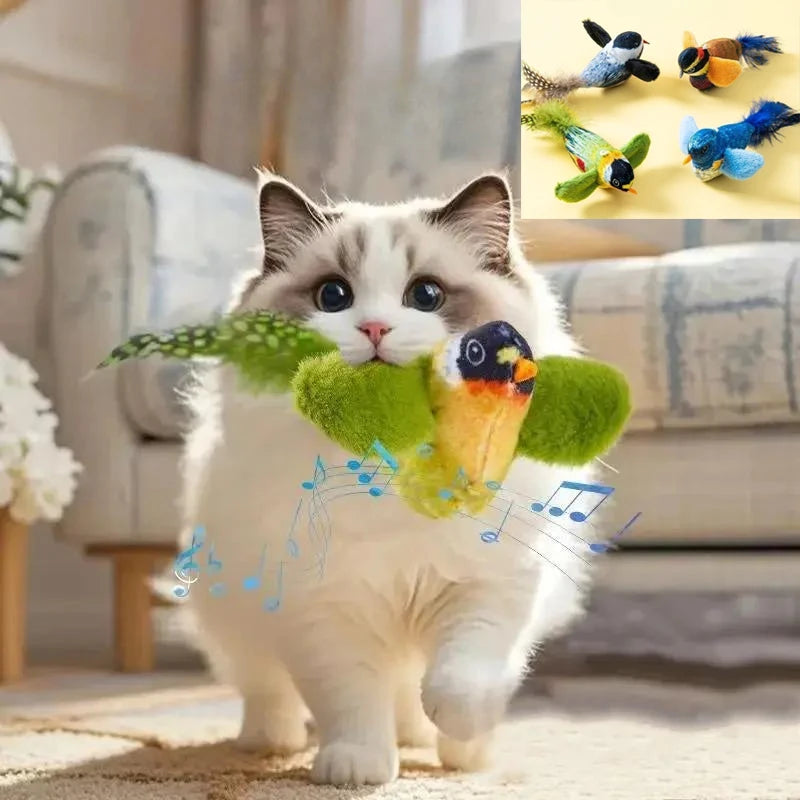 THE VIRAL KITTIE™ CHIRPING BIRD TOY