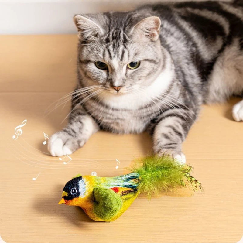 THE VIRAL KITTIE™ CHIRPING BIRD TOY