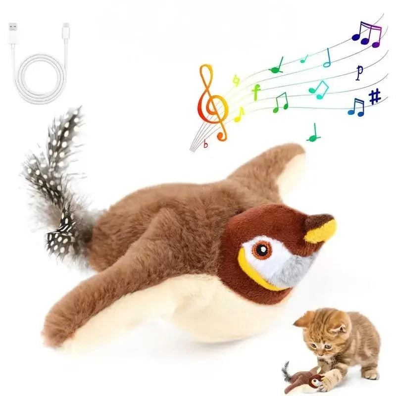 THE VIRAL KITTIE™ CHIRPING BIRD TOY
